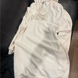 Puma Women's Cream Hoodie Sweater long